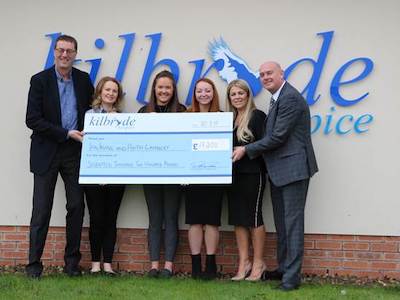Kilbryde Hospice cheque presentation