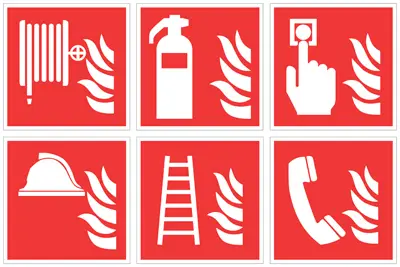 Emergency fire signage