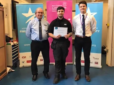 CSS-Apprentice-Steven-Flanigan-being-presented-with-his-award