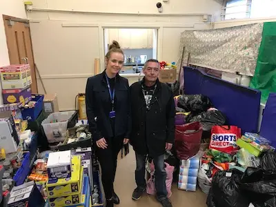 CSS Donate to Carntyne and Riddrie Credit Union Food Bank