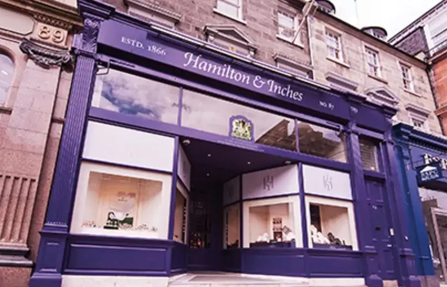 Hamilton and Inches Jewellers shop front