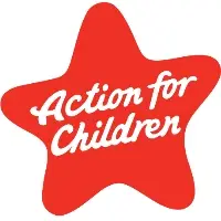 Action For Children logo, a red star with Action For Children written in white text inside.