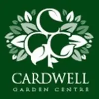 Cardwell Garden Centre logo, a green box with foliage graphic and three c's making a clover shape in the middle. Cardwell Garden Centre is written in white text.