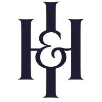 Hamilton and inches logo, a white box with H & I in black stylised letters.