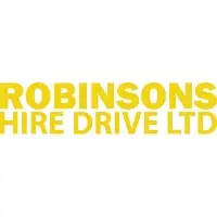 Robinson Hire Drive LTD in bold yellow, capital letters.