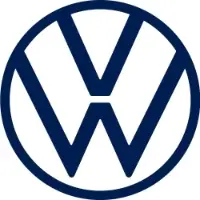 Volkswagen logo: a circle with V above w inset.