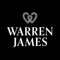 Warren James logo, a black box with white Warren James text