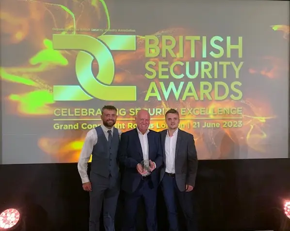 CEO Paul Connelly, Callum Connelly, Declan Connelly BSIA Awards