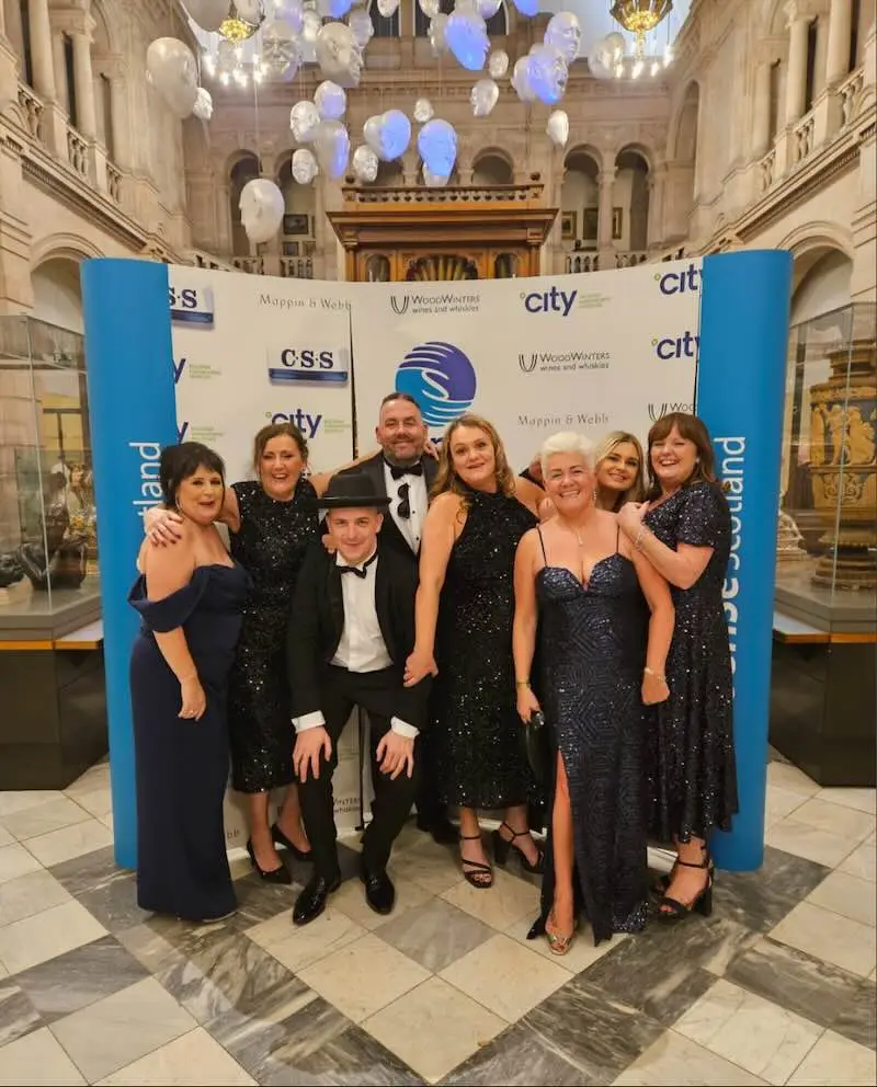 CSS staff at Sense Scotland charity event A Night at the Museum ball, 17th November 2023.