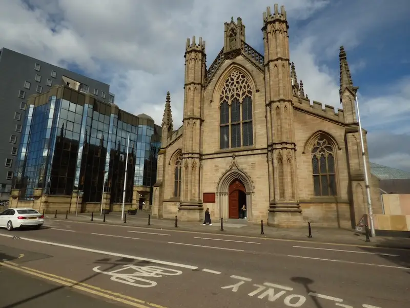 External view of St Andrew's Cathedral Glasgow - Archdiocese of Glasgow case study Enhancing Church Security in Glasgow