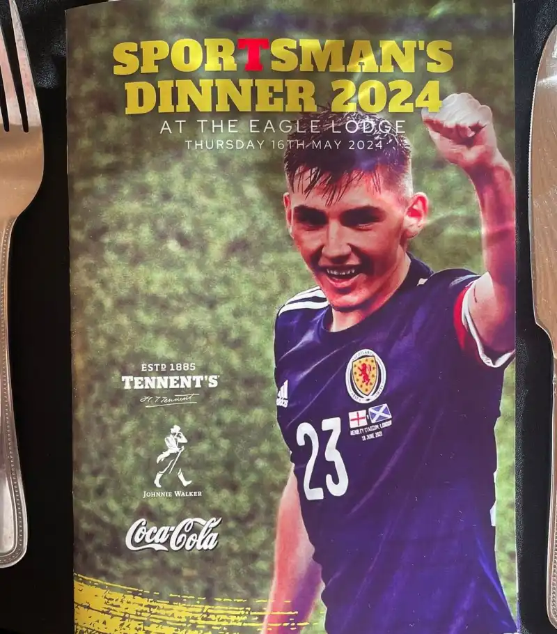 Programme for the Sportsmans Dinner. CSS attended the annual Sportsman's Dinner at The Eagle Lodge, raising cash for some incredible local charities and organisations.