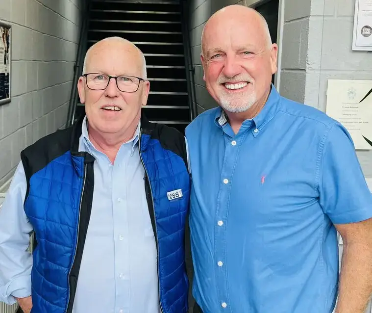 Paul Connelly and Billy Mcllquham. Billy McIlquham retires from CSS after 35 years of service.