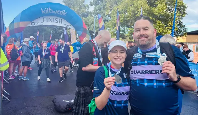 css does the kiltwalk 2024 carly and ian finish line