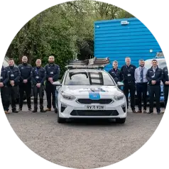 CSS Team with van