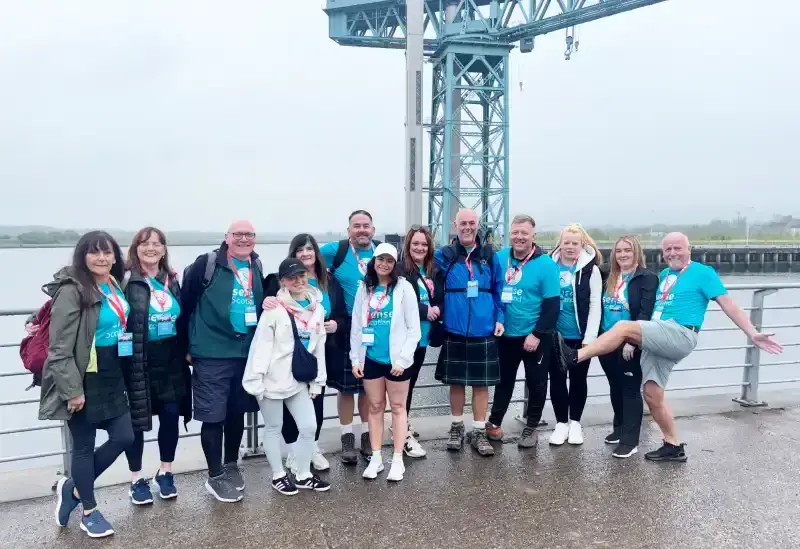 The CSS Kiltwalk Team 2025 in Glasgow