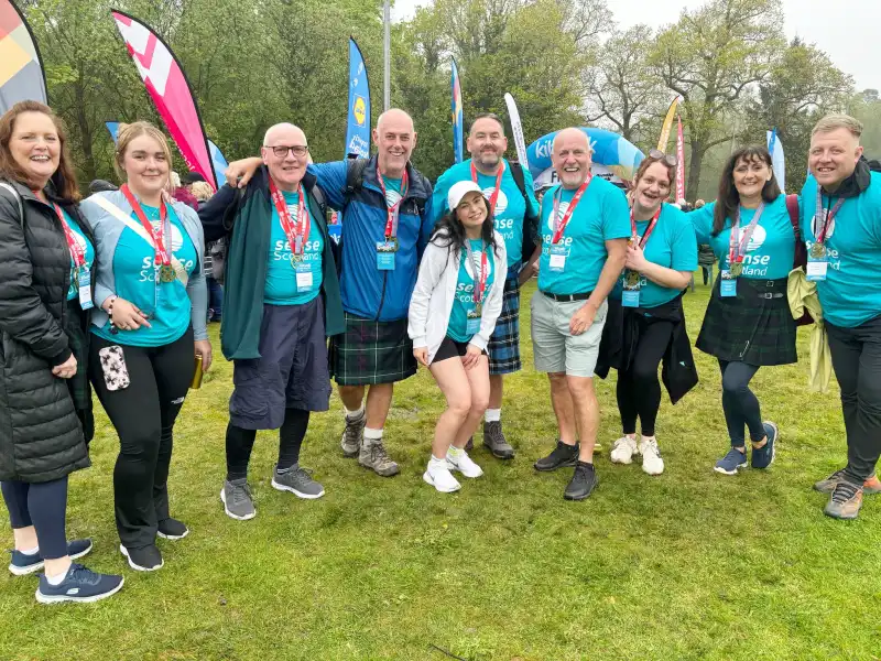 The CSS Kiltwalk 2025 Team at the Glasgow Kiltwalk