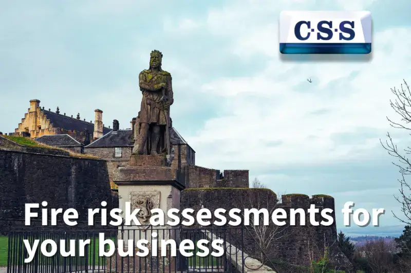 Robert the Bruce Statue at Stirling Castle - CSS fire risk assessments in Stirling