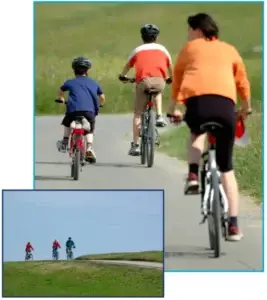 css family days out in scotland - cycling on Cumbrae