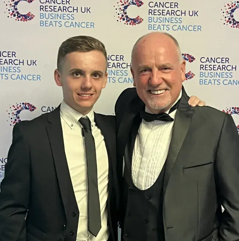 paul connelly and lewis connelly of css at business beats cancer glasgow 2025