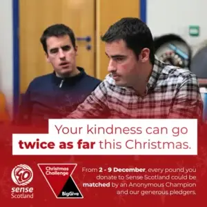 Sense Scotland is part of the Big Give campaign December 2025