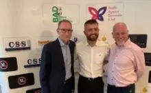 Photo of Martin O'Neill, Callum Connelly and Paul Connelly at the Billy Against Dementia event.