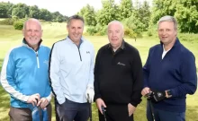 CSS BEN Society charity golf team, left to right: Paul Connelly, Gavin Bell, Director from Alexander & Bell (Fire & Security) Ltd, Joe McEnaney and Paul Gardiner.