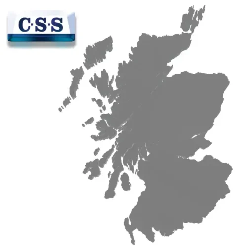 CSS Logo and map of Scotland