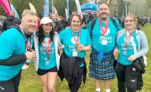 The CSS Kiltwalk Team at the Glasgow Kiltwalk 2025
